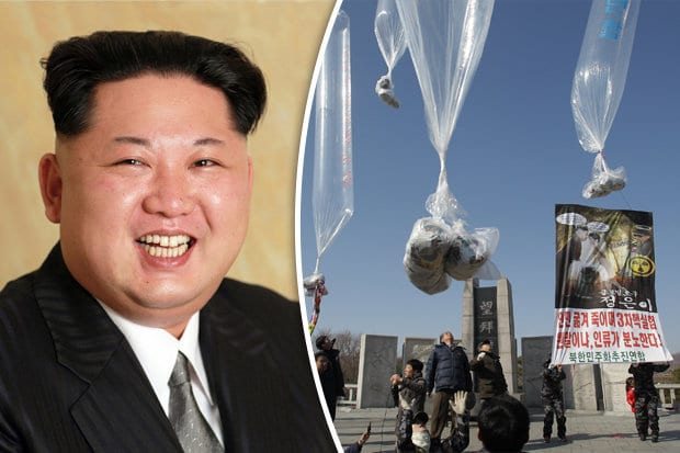 porn balloon North Korea