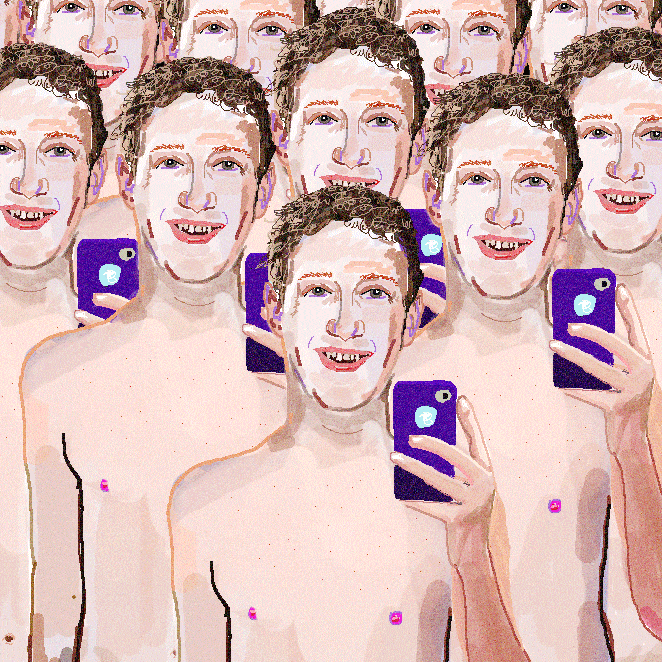 A rare Mark Zuckerberg shirtless selfie NFT