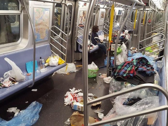 MTA filthy subway